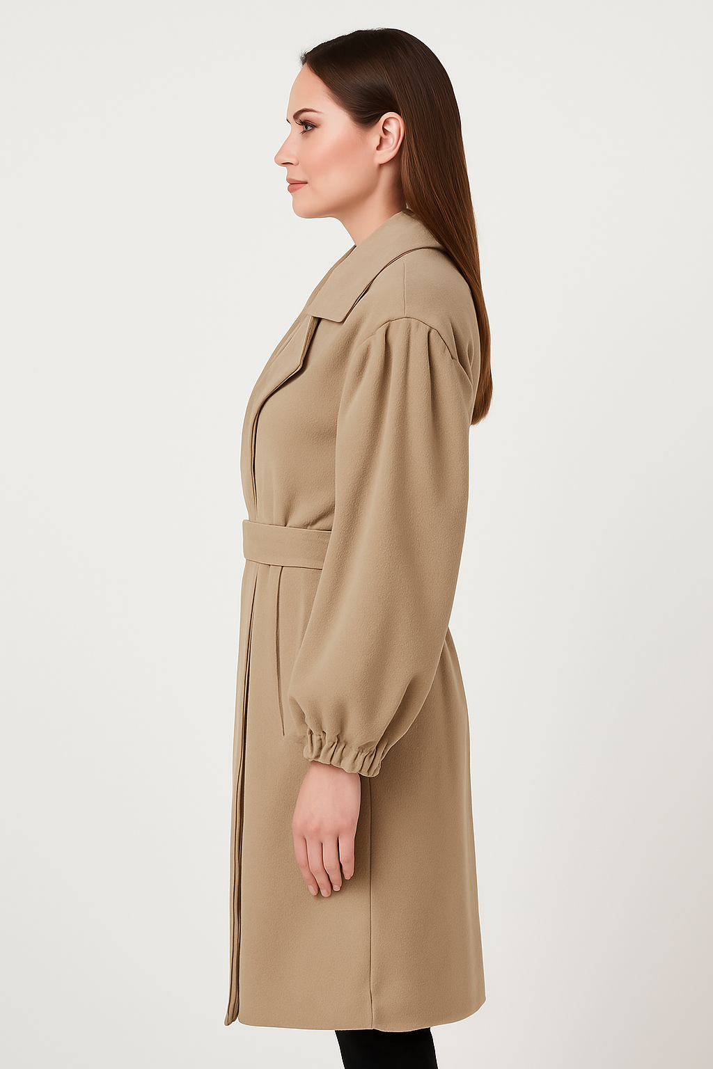 Eleganter Longcoat Camel