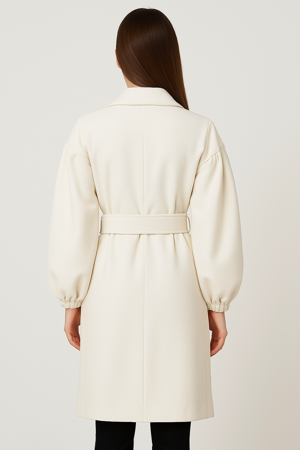 Eleganter Longcoate White