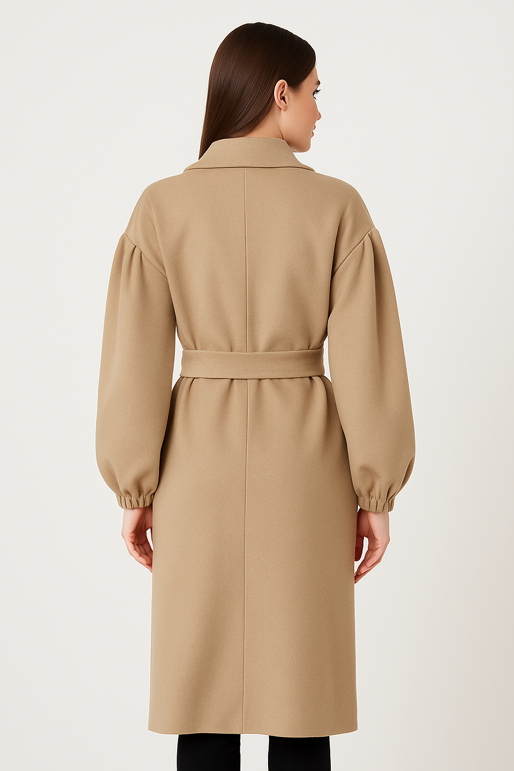 Eleganter Longcoat Camel